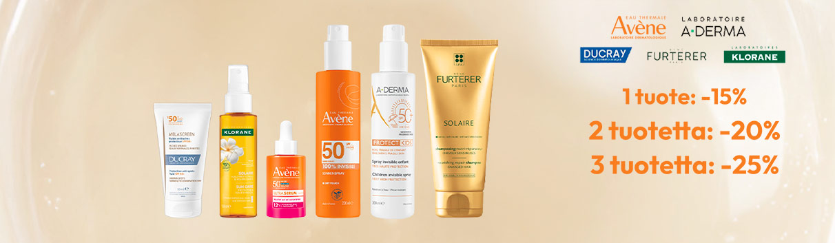 Avène, Aderma, Ducray, Klorane, René Furterer