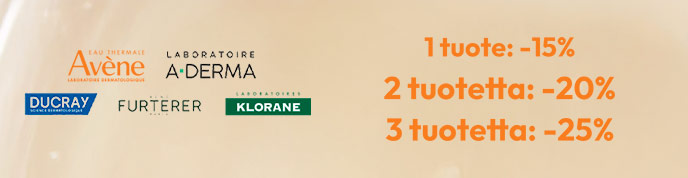 Avène, Aderma, Ducray, Klorane, René Furterer