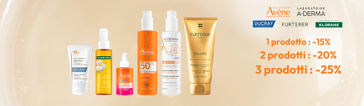 Avène, Aderma, Ducray, Klorane, René Furterer