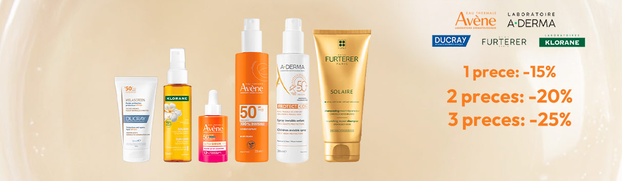 Avène, Aderma, Ducray, Klorane, René Furterer