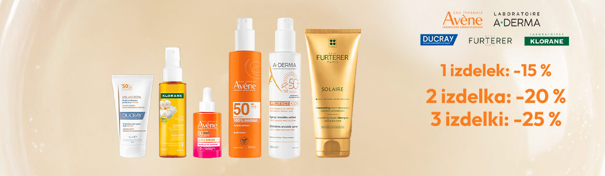 Avène, Aderma, Ducray, Klorane, René Furterer