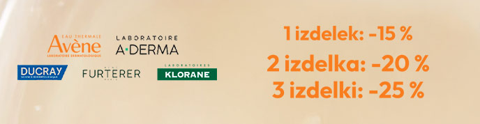 Avène, Aderma, Ducray, Klorane, René Furterer