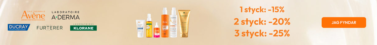 Avène, Aderma, Ducray, Klorane, René Furterer