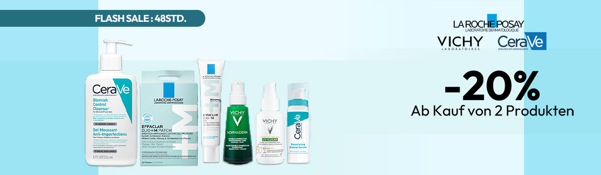 La Roche-Posay, Vichy, CeraVe