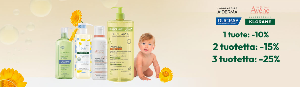 Avène, Aderma, Ducray, Klorane