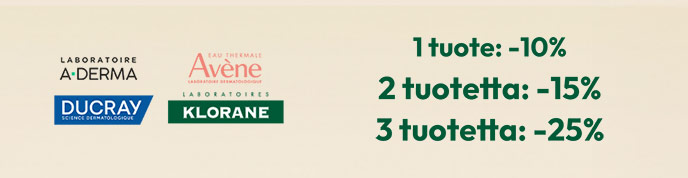 Avène, Aderma, Ducray, Klorane