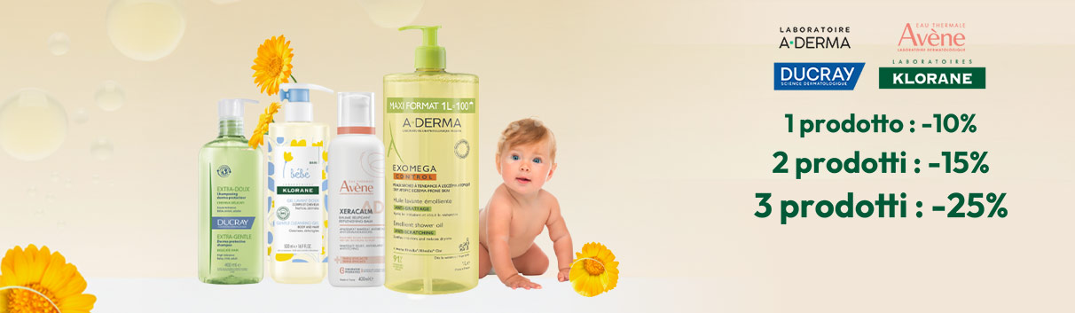 Avène, Aderma, Ducray, Klorane