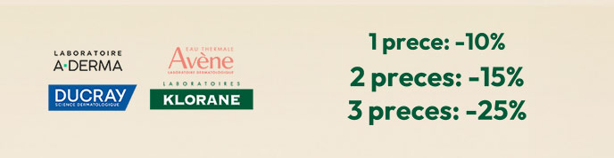 Avène, Aderma, Ducray, Klorane
