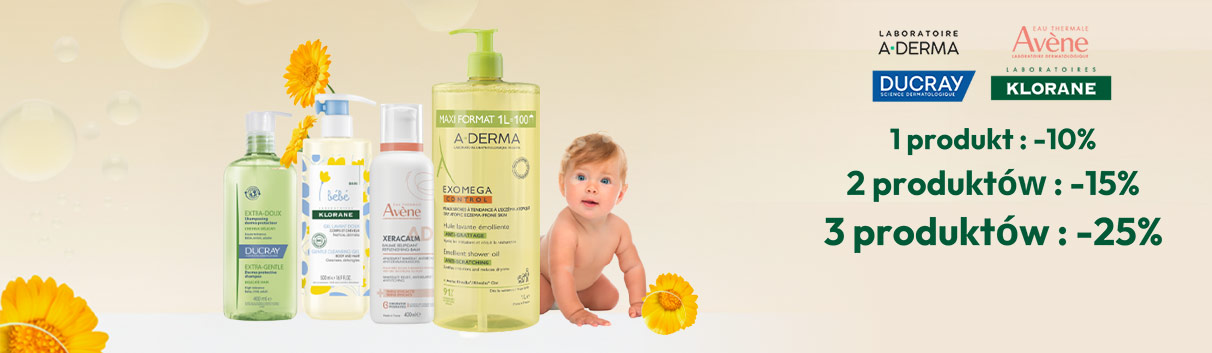 Avène, Aderma, Ducray, Klorane