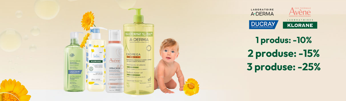 Avène, Aderma, Ducray, Klorane