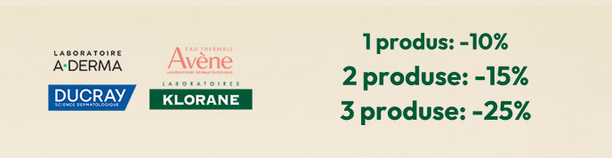 Avène, Aderma, Ducray, Klorane