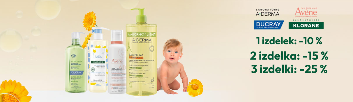 Avène, Aderma, Ducray, Klorane