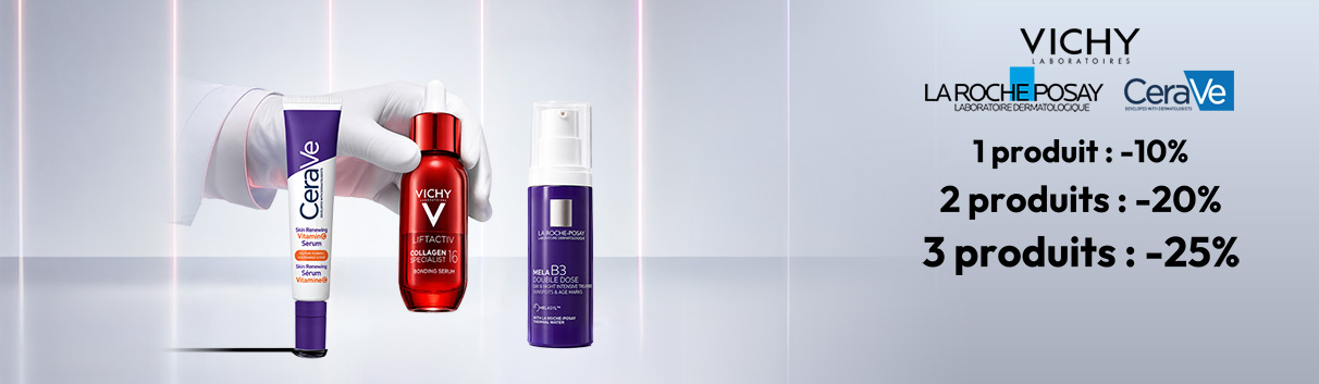 La Roche-Posay, Vichy, CeraVe