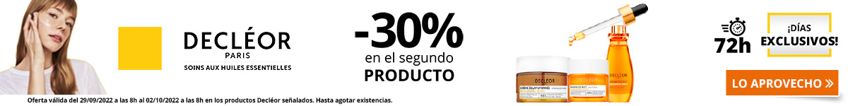 -30% en todos los productos Decléor