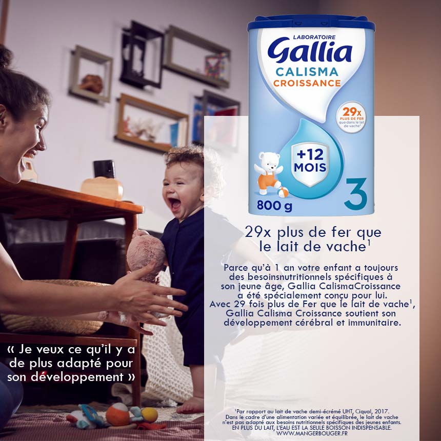 CALISMA - Croissance 3ème âge 10 mois à 3 ans - Gallia - 800 g
