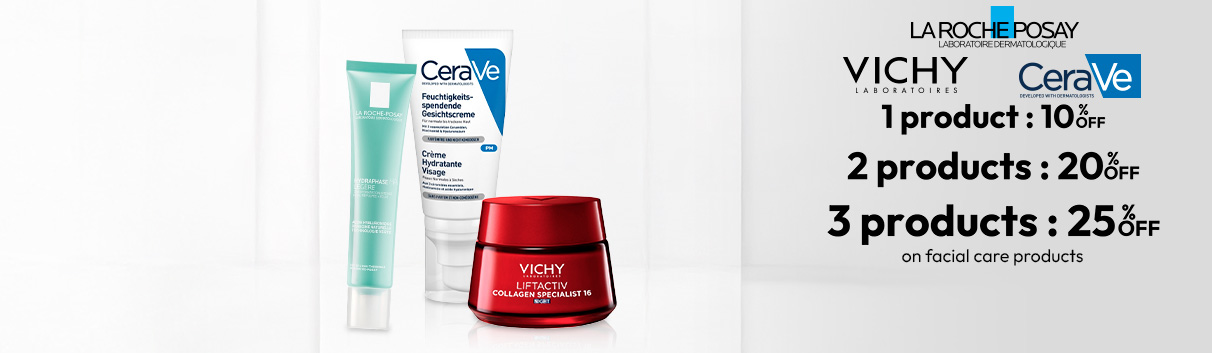 La Roche-Posay, Vichy, CeraVe