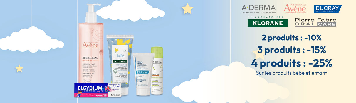 Avène, Aderma, Ducray, Klorane, Elgydium