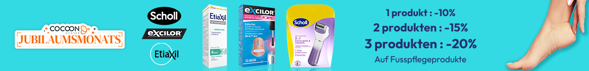 Scholl, Etiaxil, Excilor, Mylan
