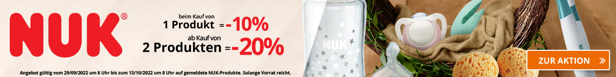 -10% auf alle NUK Produkte