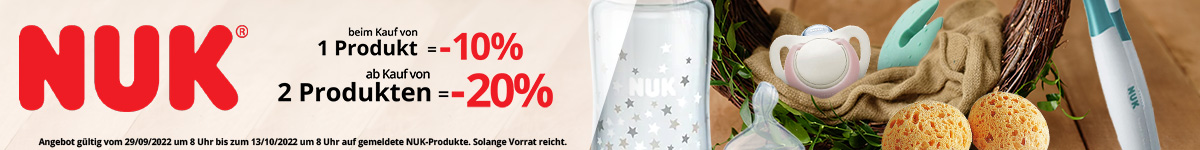 -10% auf alle NUK Produkte
