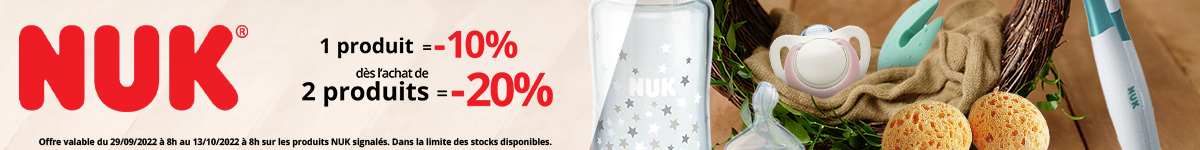 -10% sur tous les produits NUK