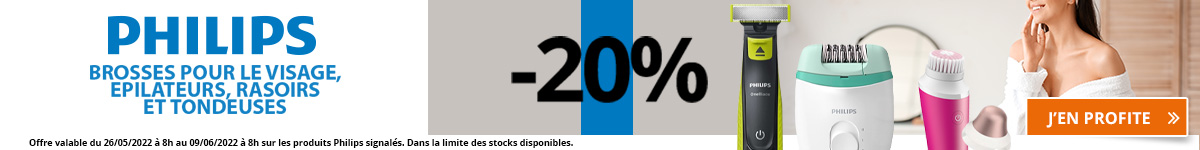 -20% sur la gamme Philips Tondeuses