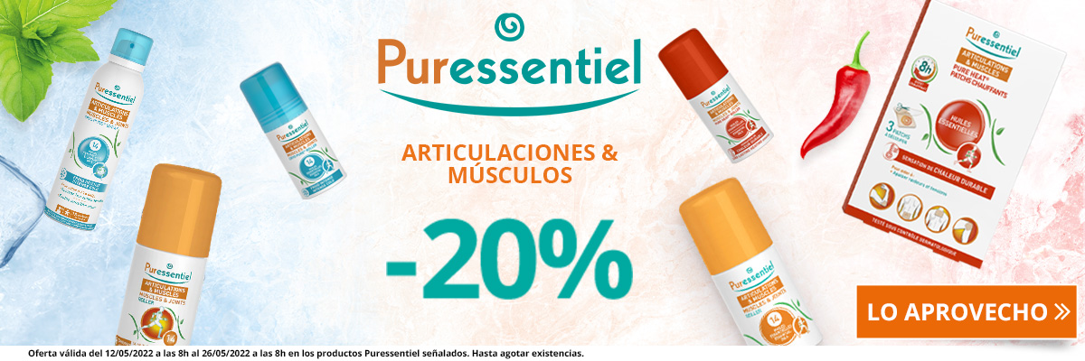 -20% en la gama Puressentiel Articulaciones & Músculos