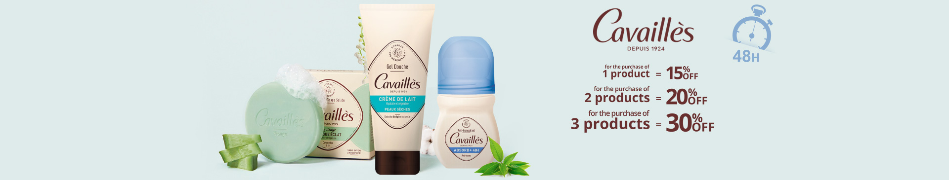 15% off on all the Rogé Cavaillès products