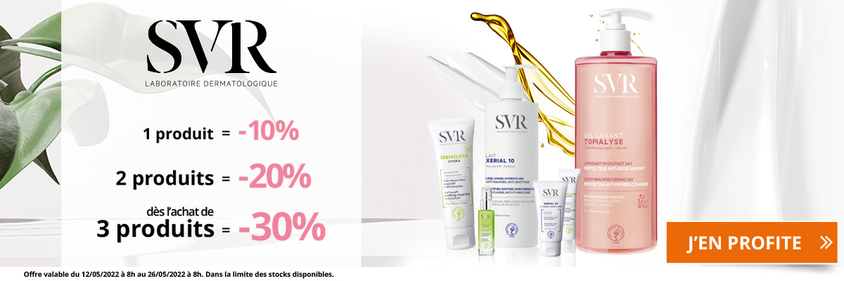 -10% sur tous les produits SVR (hors gamme SVR Sun Secure)