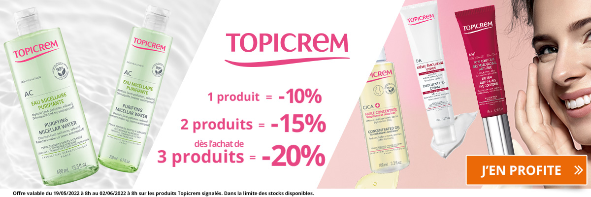 -10% sur tous les produits Topicrem