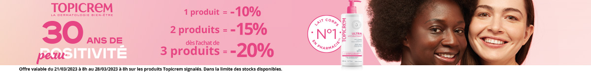-10% sur tous les produits Topicrem