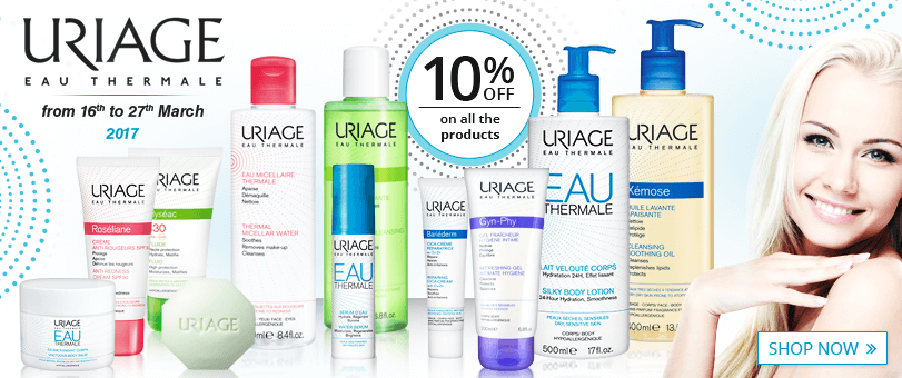 10% off on all the Uriage products
