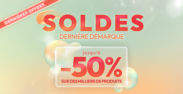Soldes, jusqu'à -50%