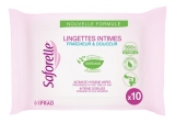 Saforelle Lingettes Intimes 10 Lingettes