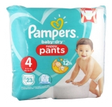 Pampers Baby-Dry 23 Couches-Culottes Taille 4 (8-15 kg)