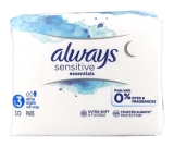 Always Sensitive Essentials Serviettes Hygiéniques