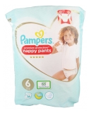 Pampers Premium Protection Nappy Pants 16 Couches-Culottes Taille 6 (15 kg et +)