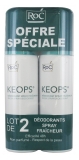RoC Keops Spray Déodorant Fraîcheur Lot de 2 x 100 ml