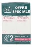 RoC Keops Sensitivo Desodorante Roll-On Lote de 2 x 30 ml