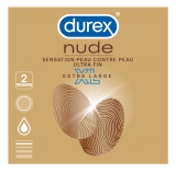 Durex Nude Extra Large XL 2 Condoms