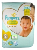 Pampers New Baby Premium Protection 31 Nappies Size 2 (3-6kg)