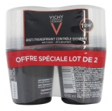 Vichy Homme Deodorant 72h Anti-Transpirant Extreme Control Roll-On Pack von 2 x 50 ml
