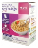 Milical Programme Perte de Poids Porridge aux Flocons d\'Avoine 4 Sachets