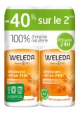 Weleda Havtorn Roll-on Deodorant 24H Pakke med 2 x 50 ml