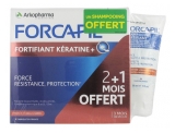 Arkopharma Forcapil Fortifiant Kératine+ Programme 3 mois 120 + 60 Gélules + Shampoing Fortifiant 30 ml Offert