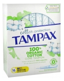 Tampax Cotton Protection Régulier 100% Coton Bio 16 Tampons