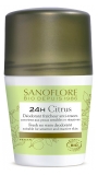 Sanoflore 24HR Citrus Freshness Deodorant Anti-Marks Roll-On Organic 50ml