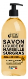 Săpun Lichid de Marsilia Supra-gras cu Portocală & Miere MKL Green Nature 1 L