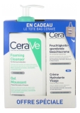 CeraVe Gel Moussant 236 ml + Crème Hydratante Visage 52 ml + Tote Bag Offert