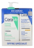 CeraVe Gel Moussant 236 ml + Crème Hydratante Visage SPF25 52 ml + Tote Bag Offert